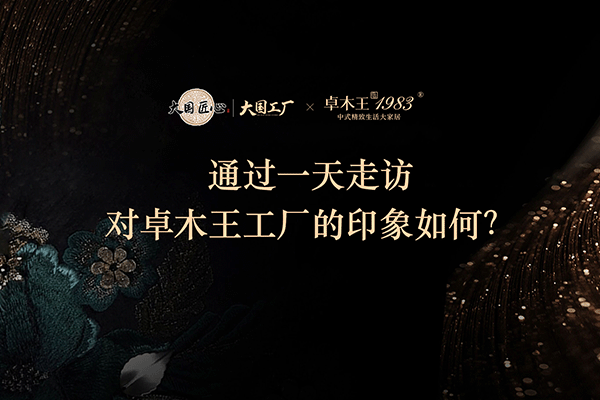 《大國工廠》欄目專家團對卓木王中式高定工廠的印象